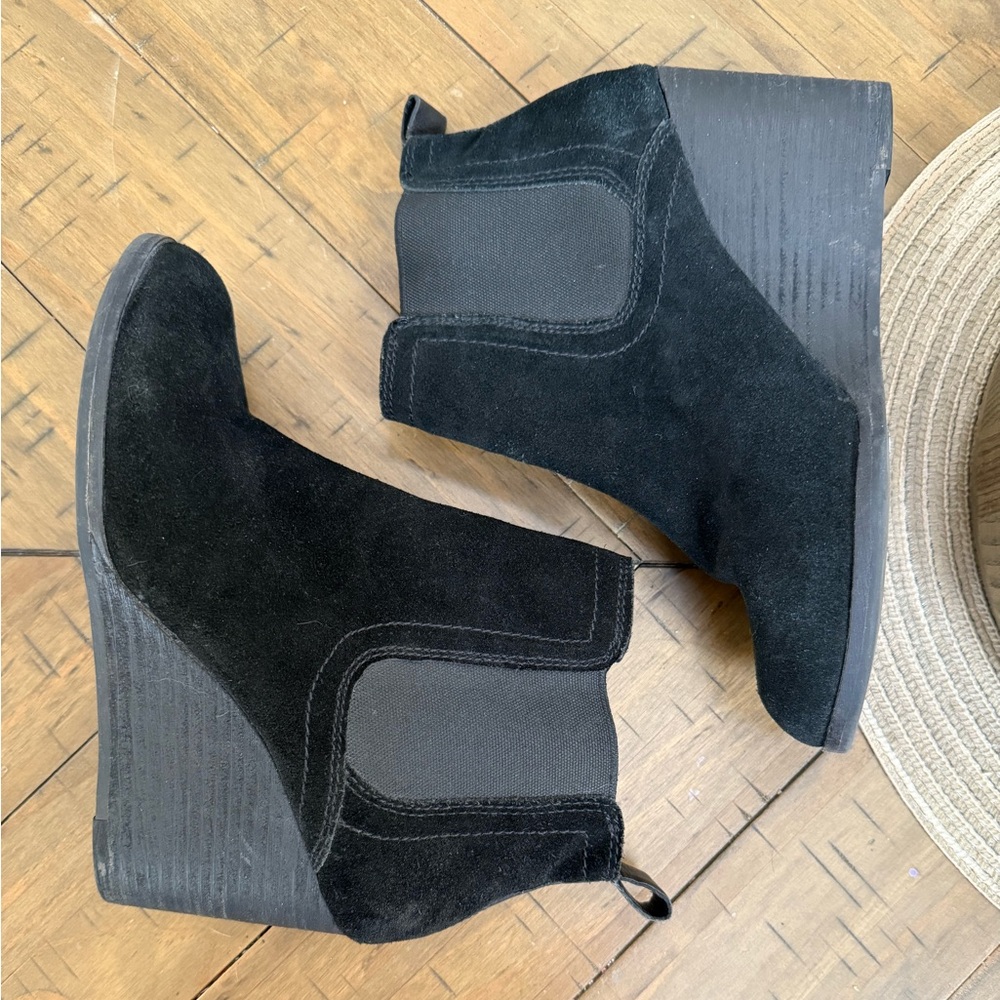 Lucky Brand Black Leather Boots